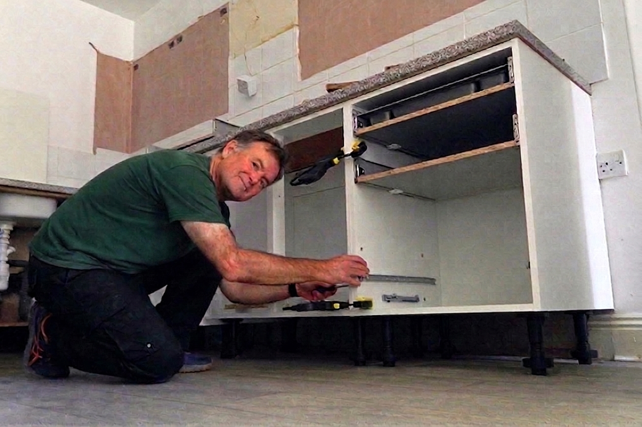 Eddie Webb kitchen installation on a project in Yateley, Hampshire
